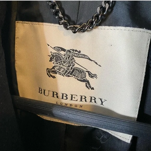 Burberry London Black Wool Cashmere Coat - Picture 3 of 10